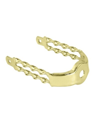 Spring Fork Double Flat Twisted Crown Gold.